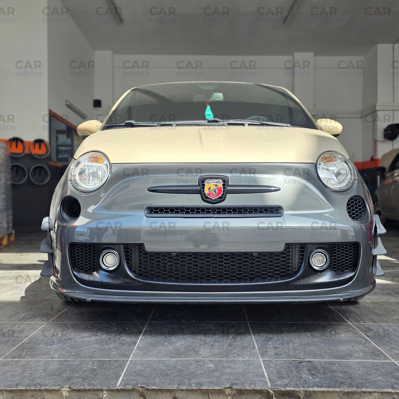 Abarth Tutti pezzi di ricambio auto: Abarth 595 Vor-FL Frontlufteinlass Waben/Air Scoop DRL – Nuovo (secondo la descrizione) da Dietikon venduto da CarSketch 6