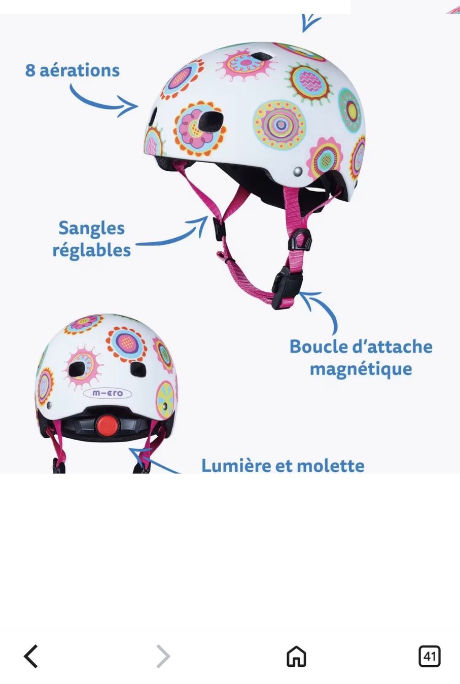 Micro Caschi: Casque Micro, motif floral taille S – Nuovo (secondo la descrizione) da Sion venduto da Nelsonkatz 2