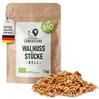 Bio Walnussstücke 1 kg hell vegan Löwenstark Neu