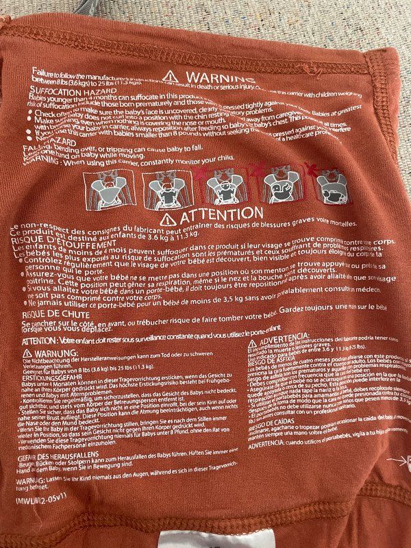 Ergobaby Porte-bébés ventraux & dorsaux: Baby wrap copper colour – D'occasion à Basel par fra_zg8p 3