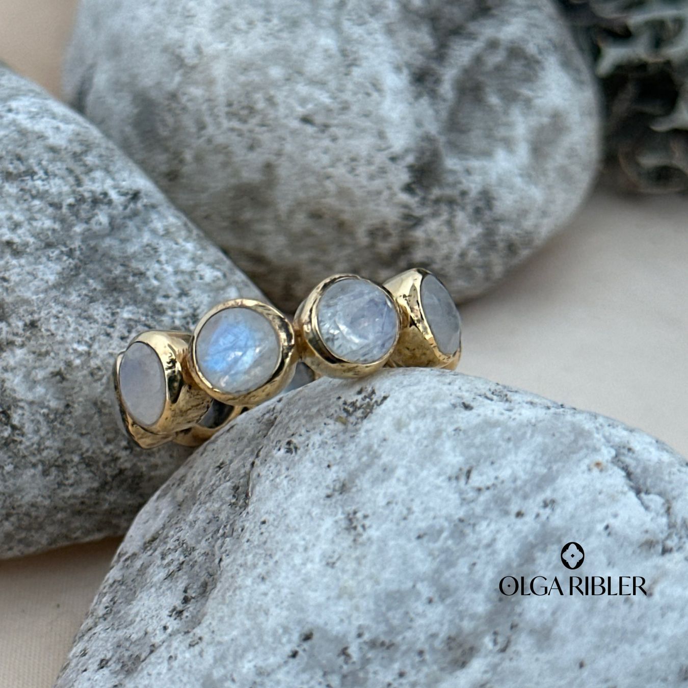 Olga Ribler Bagues: Memory Silber Ring 925 Mondstein Gr 57 – Neuf (Voir description) à Luzern par Schmuckoutlet 5
