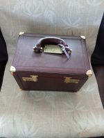 Cartier Vintage Beauty Case/ leather, bordeaux