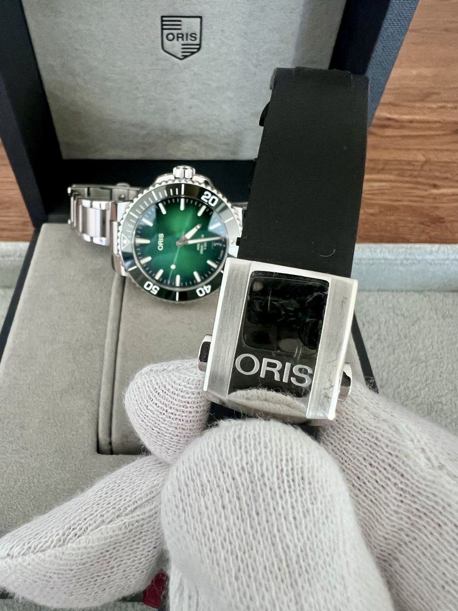 Oris Orologi: Oris Aquis Date I Full Set I Kautschukarmband – Usato da Solothurn venduto da branii.mac 7