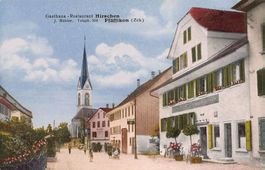 Pfäffikon ZH, Gasthaus-Restaurant Hirschen, J. Bühler, ~1935