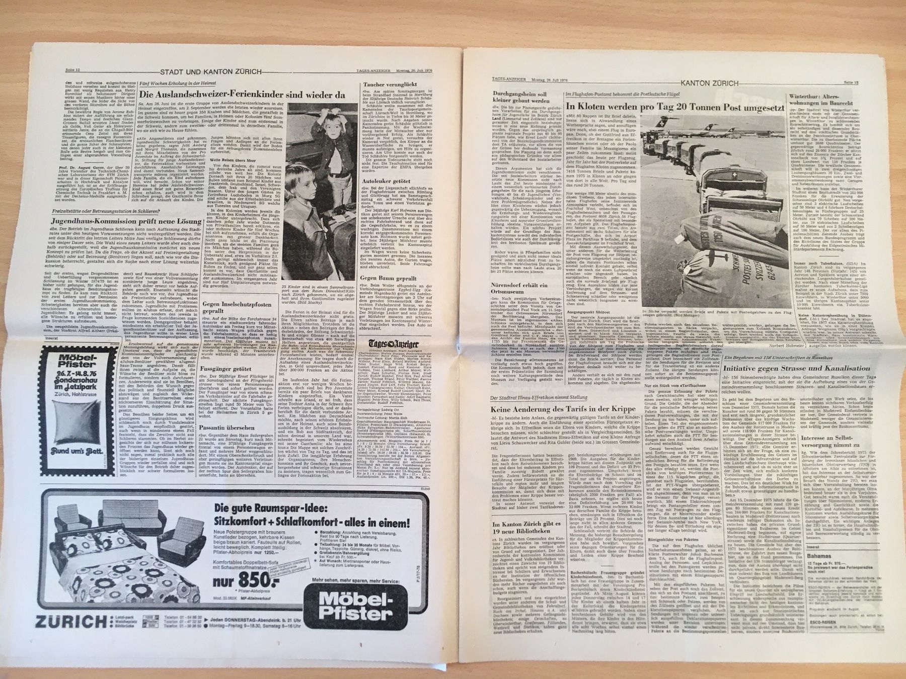 Zeitschriften & Magazine: Tagesanzeiger vom 26. Juli 1976 – Gebraucht aus Luzern von Jiggy_8898 4