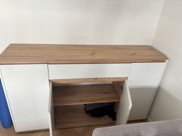 Sideboard white wood look modern good condition