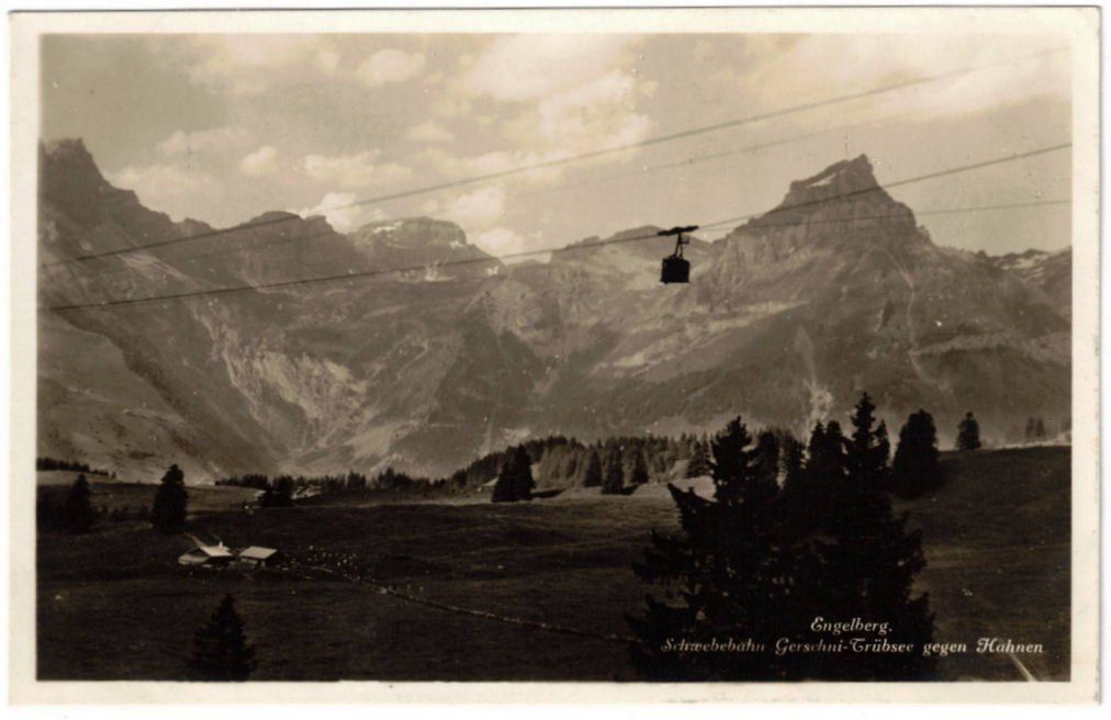 Ansichtskarten: Engelberg - Luftseilbahn Gerschnialp--Trübsee – Gebraucht aus Binningen von Mountainrider