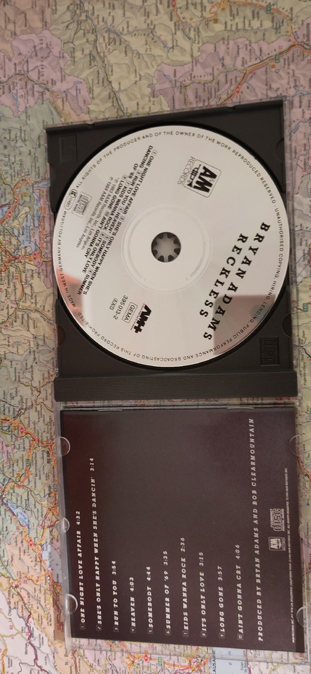 CD: Bryan Adams - Reckless – Usato da Zürich venduto da Heldel 1