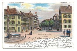 Winterthur - Graben (ZH) - Schlumpf-Litho No 2213 - 1902