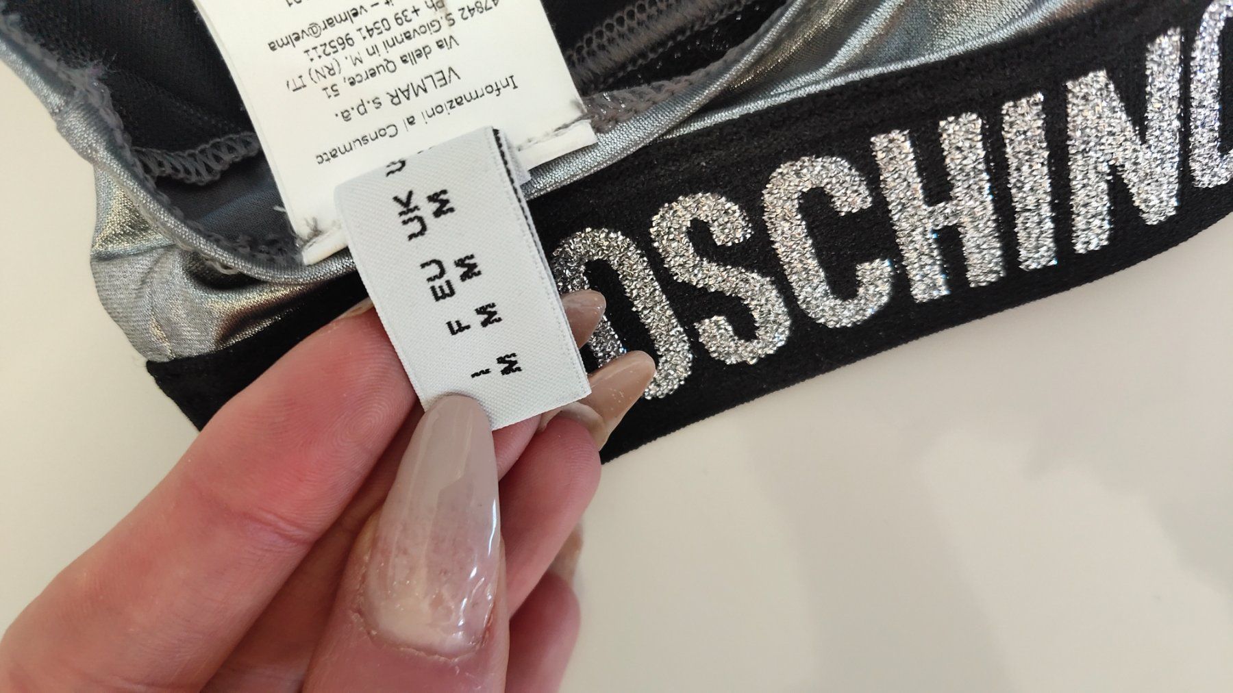 Moschino Costumi da bagno & Bikini: Moschino Bikini Metallic Silver – Usato da Meilen venduto da Aphrodite87 3
