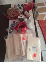 Weihnachtsdekoration Set Bänder und Kugeln gebraucht