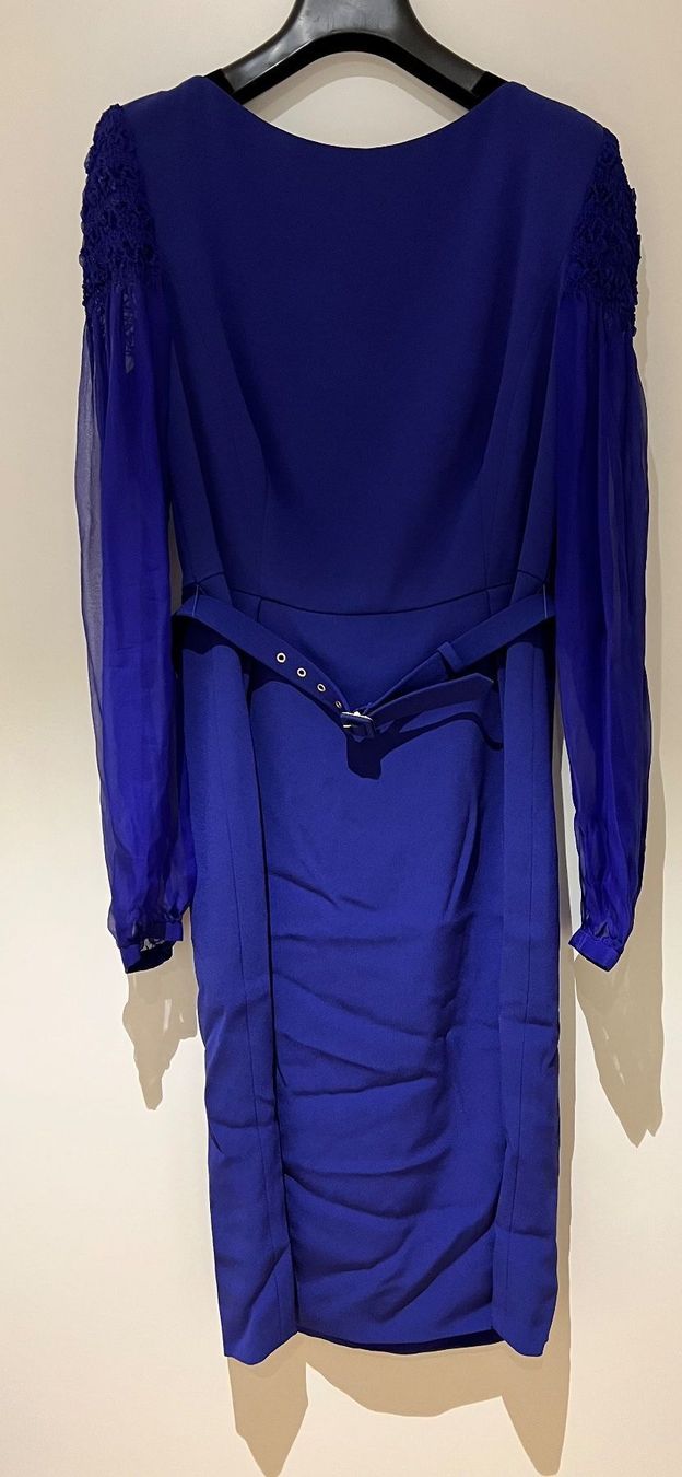 Escada Vestiti: Blaues Escada Kleid – Usato da Wetzikon ZH venduto da KikiZu