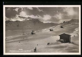Arosa, Abendstimmung gegen das Hörnli