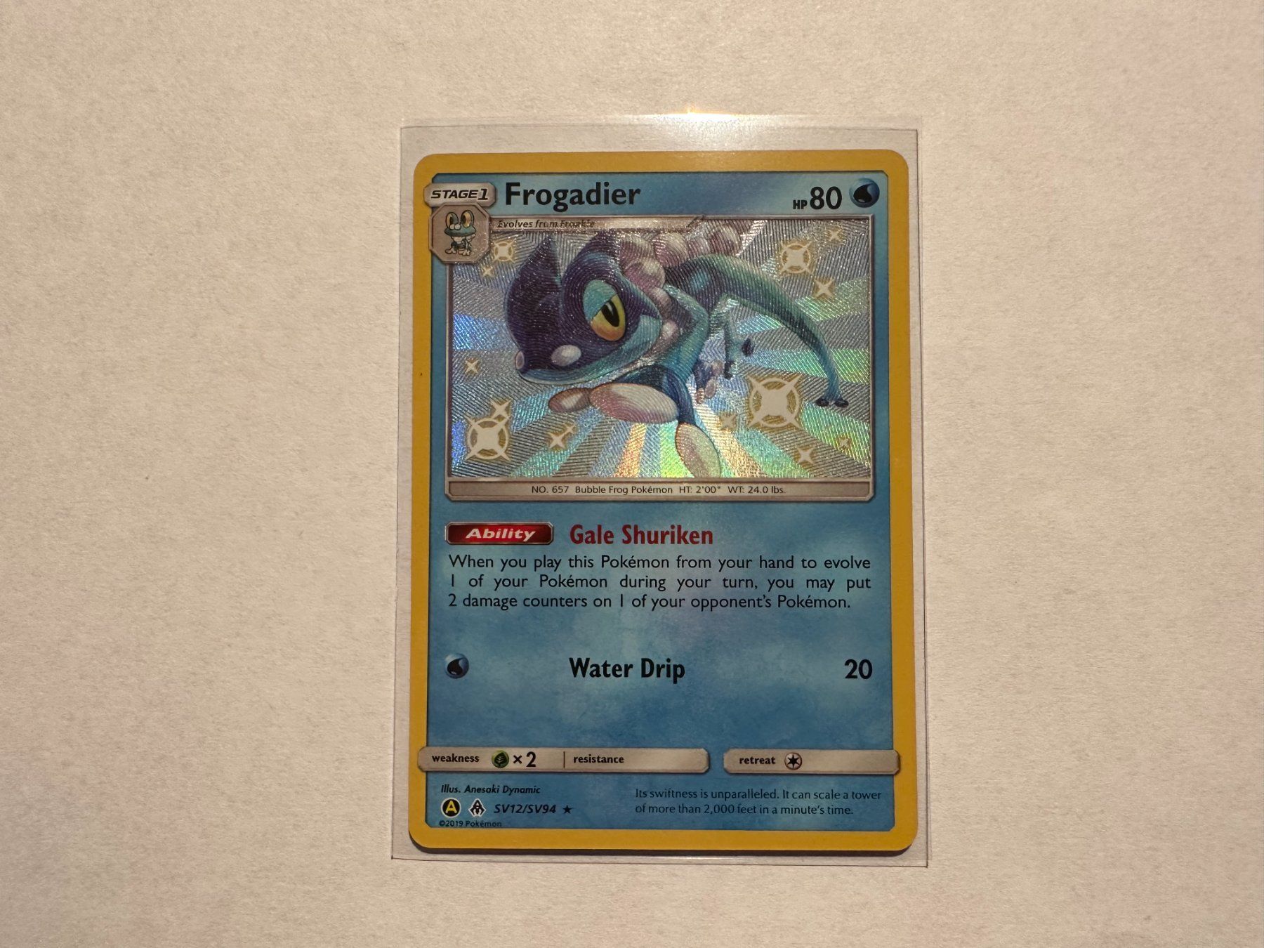 Pokémon Carte collezionabili: Frogadier Shiny Hidden Fates EN – Usato da Hagendorn venduto da Pokecollectorch