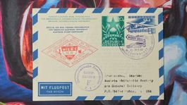 CL35 Enveloppe + Timbre Autriche 1950 Theme Aviation
