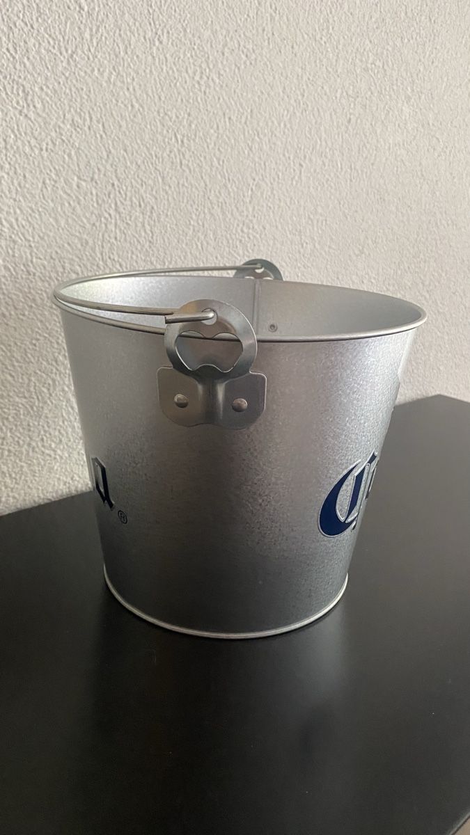 Sonstiges für Haushalt & Wohnen: Corona Eiskübel Metall silberfarben Eimer metallisch Bier – Neu und originalverpackt aus Hochwald von _biene_ 5