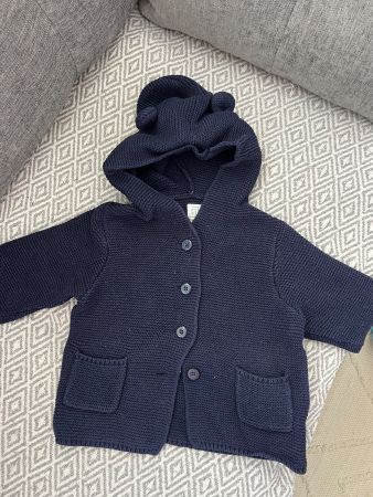 GAP TOLLE STRICKJACKE BLAU MIT OHREN GR 86/92