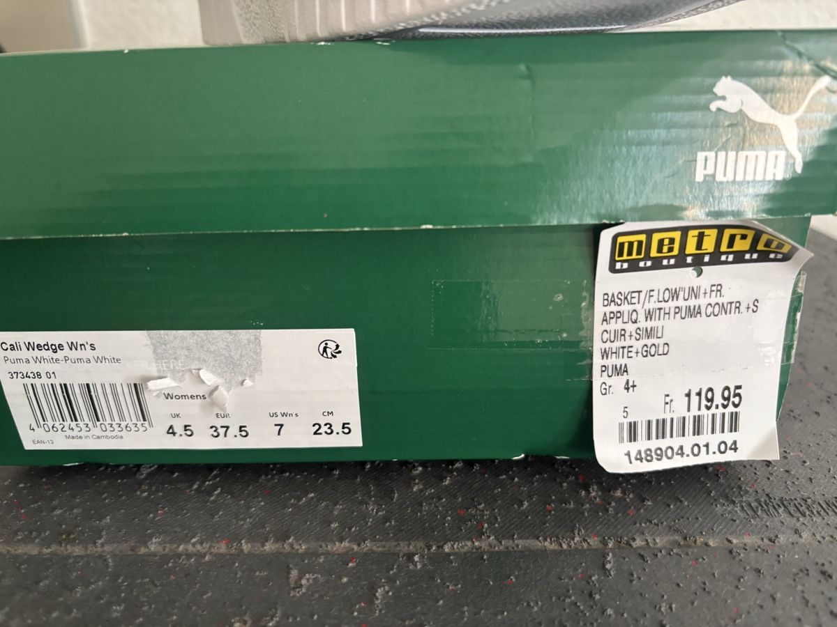 Puma Chaussures hommes: Basket Puma – Neuf avec emballage d'origine à Yverdon-les-Bains par annefu 1