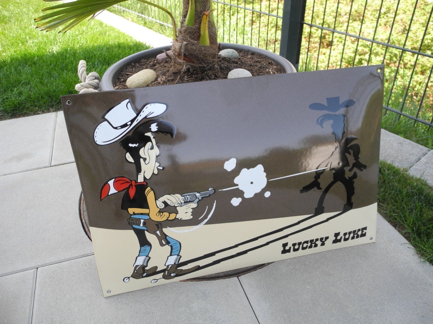 Insegne: LUCKY LUKE  EMAILLESCHILD – Nuovo (secondo la descrizione) da Reinach AG venduto da Huckleberrysix 5