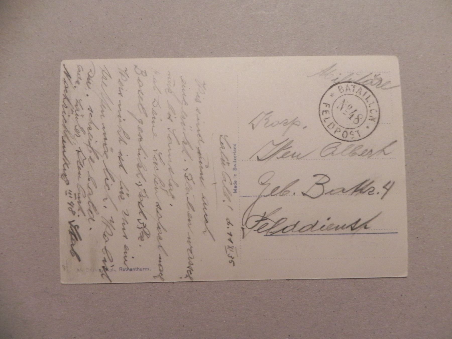 Cartoline postali: Ansichtskarte Rothenthurm Schwyz SZ 1935 – Usato da Siebnen venduto da krimsie 1