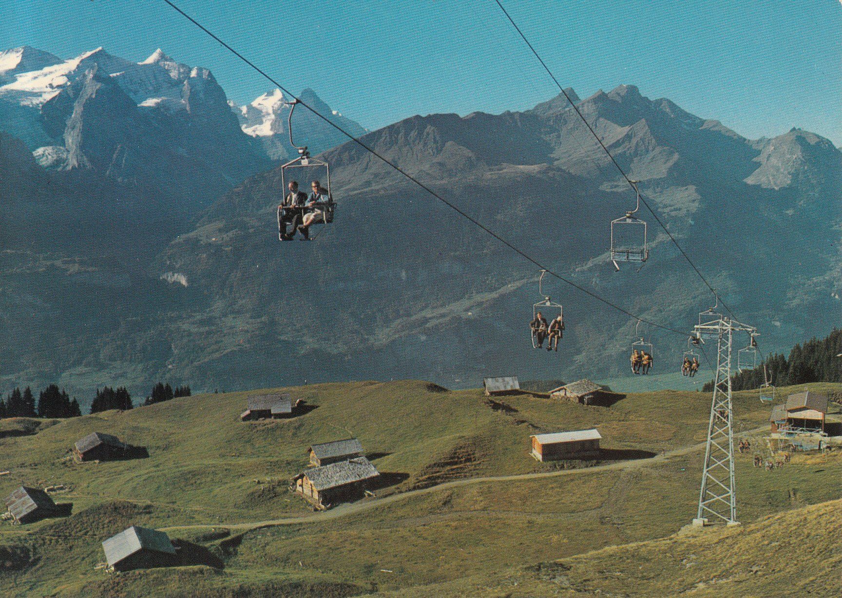 Cartoline postali: Hochsträss Sessellift ca. 1970 – Usato da Bürglen TG venduto da StampGraf