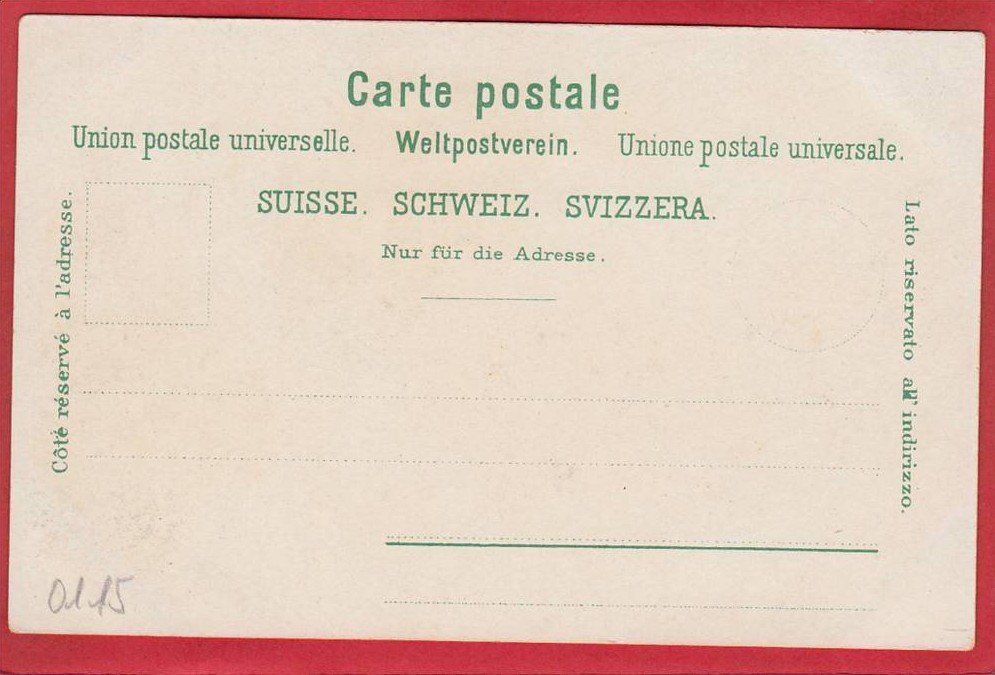 Cartoline postali: GENÈVE, LITHO 1897 / 1905 – Usato da Grüningen venduto da Kartenlaube 1