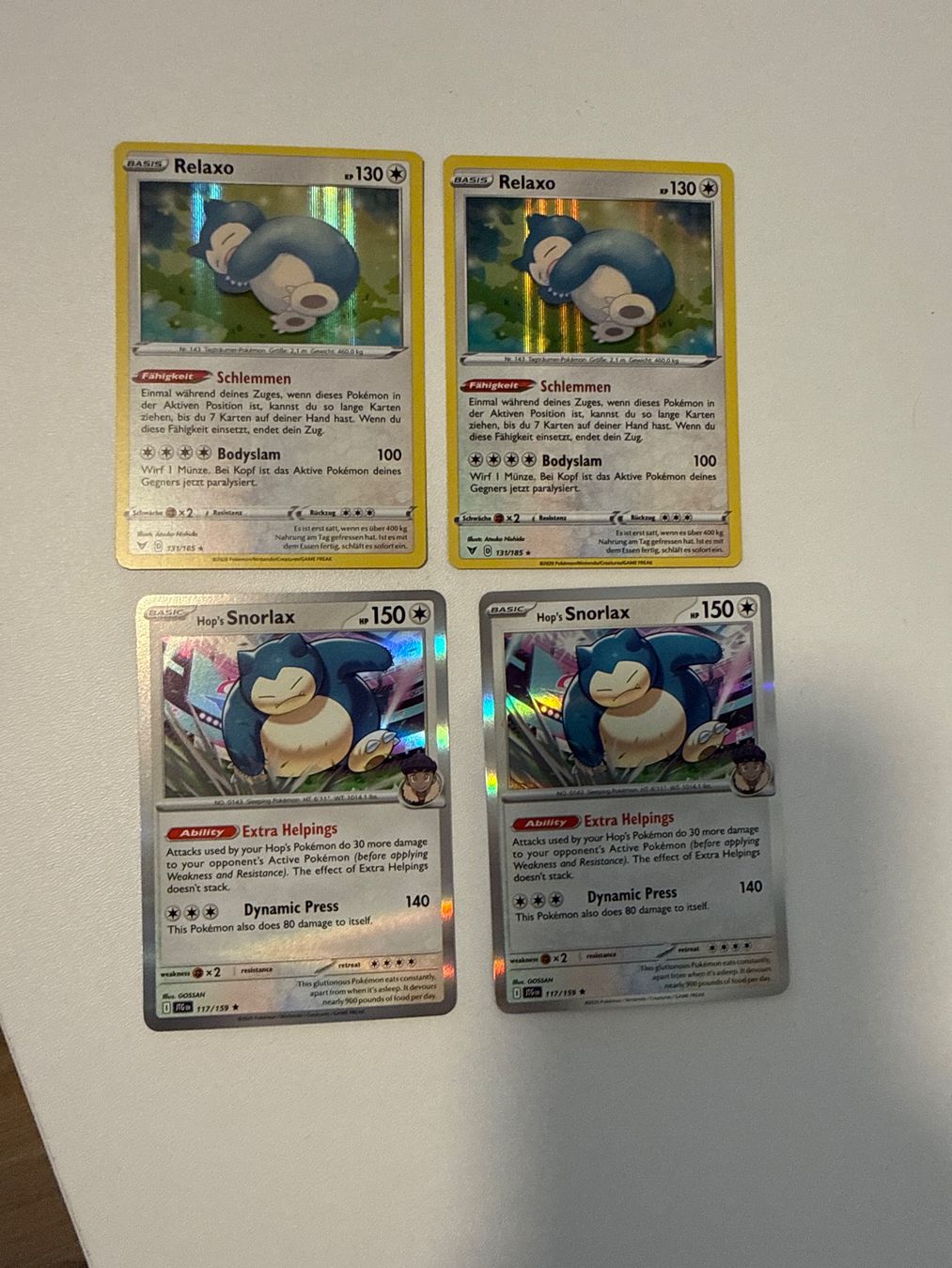 Cartoline: Pokemon 4x Snorlax ab 1.- – Usato da Frauenfeld venduto da Poke_Toniii