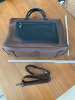 Bally, Reise- bzw. Umhängetasche, Leder, dunkelbraun