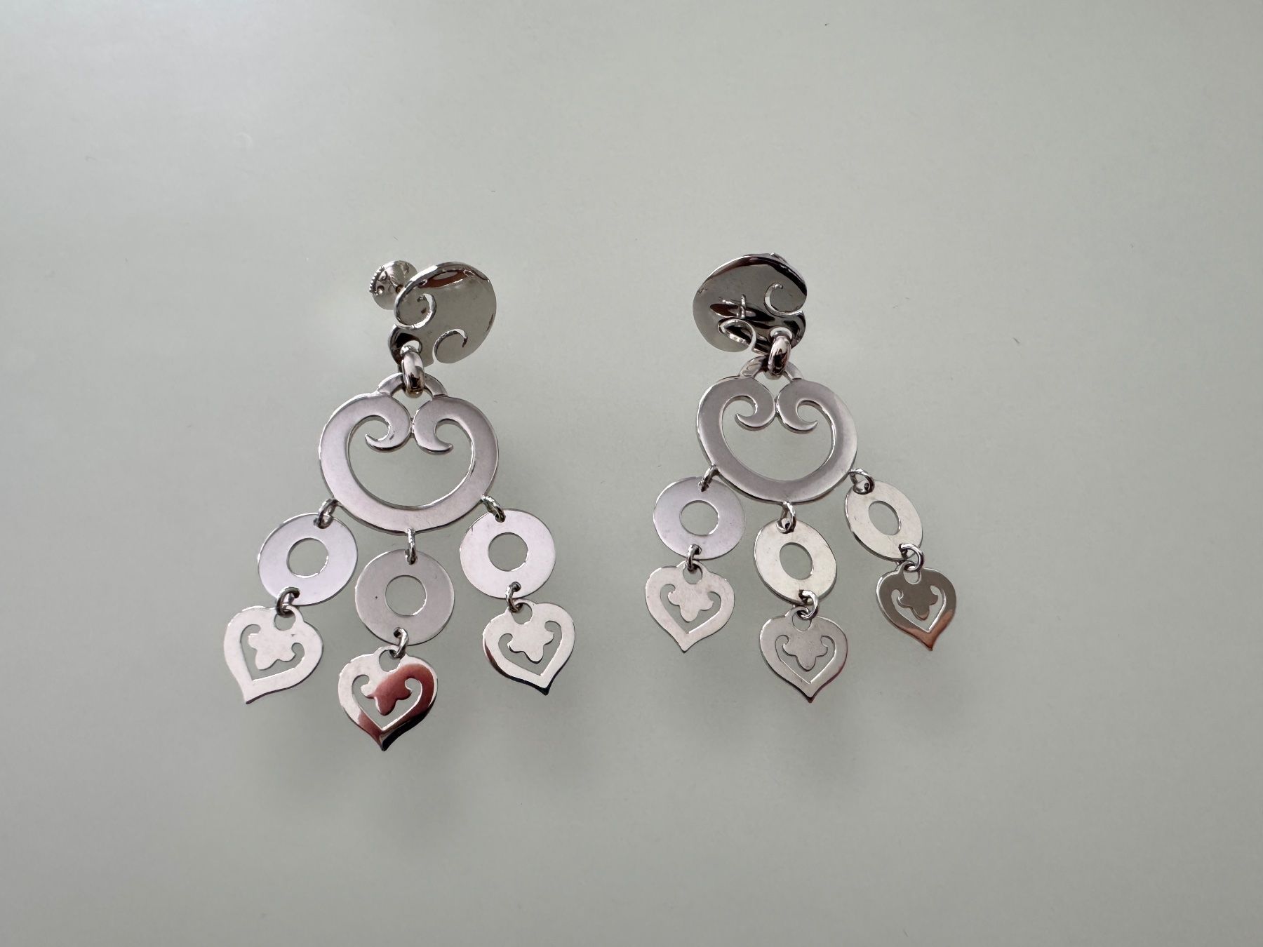 Boucles d'oreille: Boucles d'oreilles O.J. Perrin  en Or Blanc. – D'occasion à Geneve par iBest 3