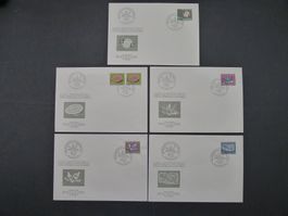 1959 Nr. B91+B95 Bundesfeierkomitee FDC mit Orts ET-Stempel