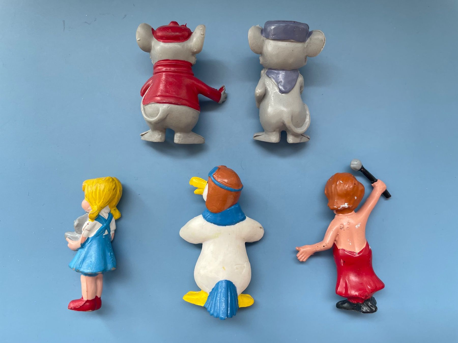 Disney Statuette: 5x Bernhard & Bianca - Mäusepolizei 70er Disney Comic Figur – Usato da Gossau SG venduto da entwederoder 3