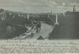 Gruss aus Bern 1899, Mondkarte