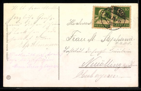 Cartoline postali: Immensee, Panoramablick mit Rigi und Alp – Usato da Berlin venduto da bartko-reher 1