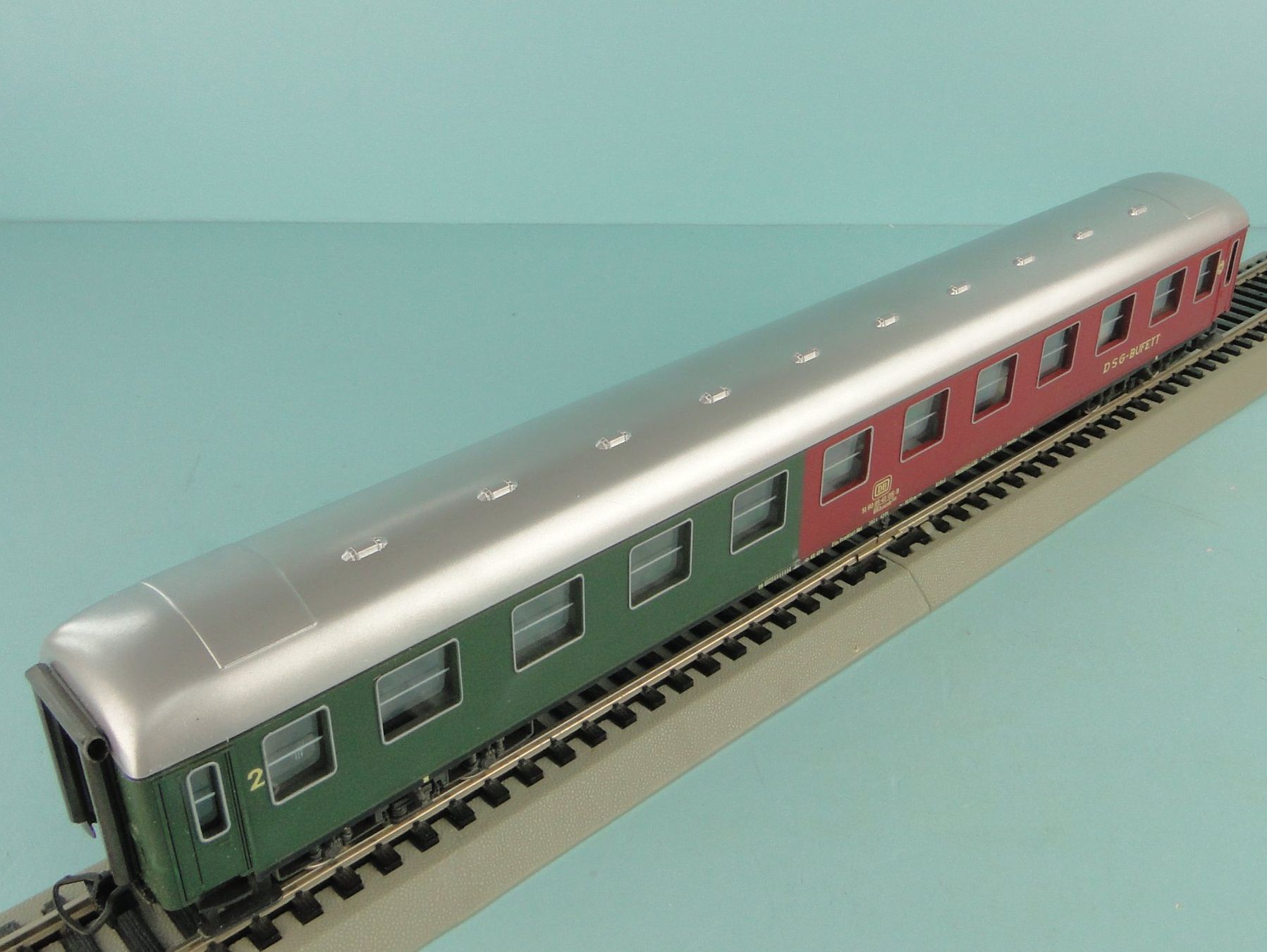 Rivarossi Modellini di ferrovie: Rivarossi H0 2921 DB Buffet Wagen, AC/WS – Usato da Bülach venduto da cann11 3