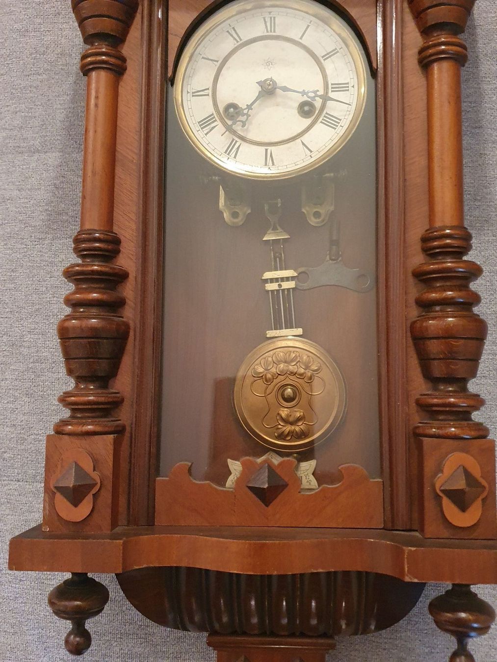 Orologi da terra & Orologi da parete: Antike Wanduhr Regulator Holz Gründerzeit – Usato da Basel venduto da M2 5