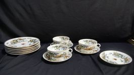 Chinesisches Teeservice 4 Pers. Drachenmuster, wie neu
