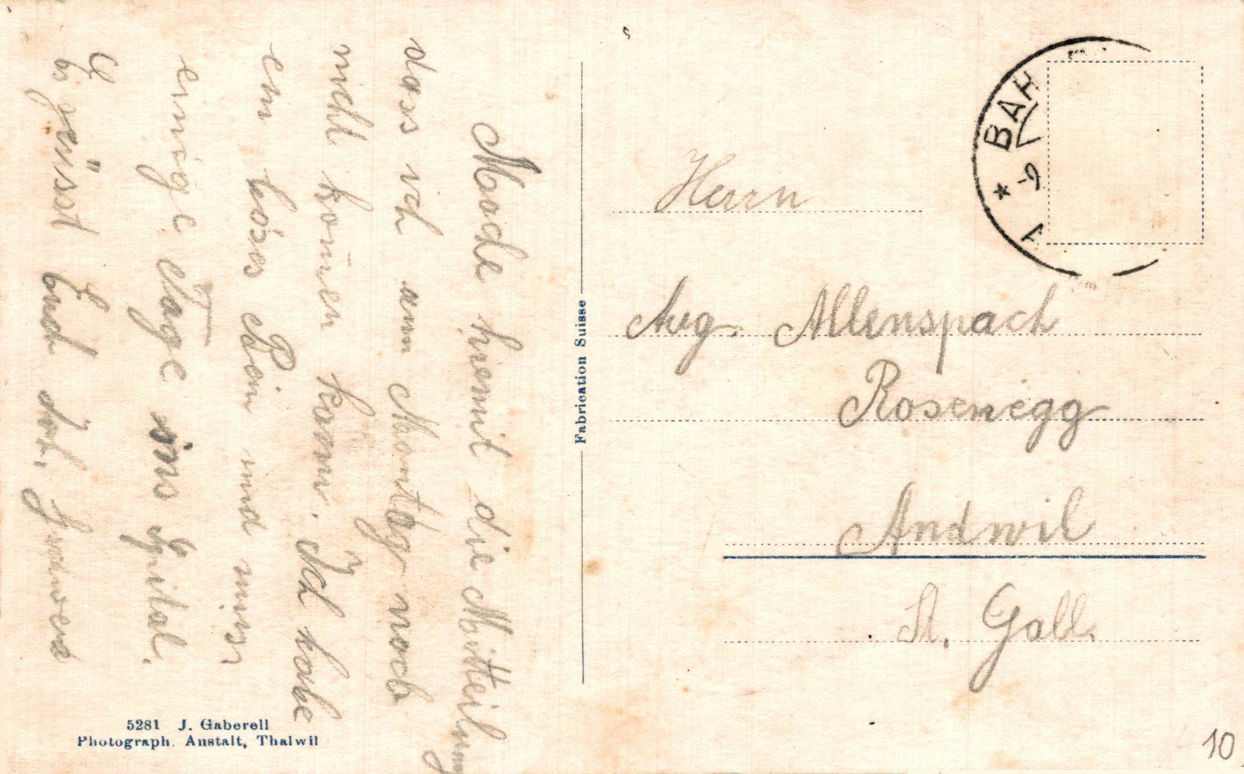 Cartoline postali: Wallenstadt, Brunnen – Usato da Bronschhofen venduto da Astore 1