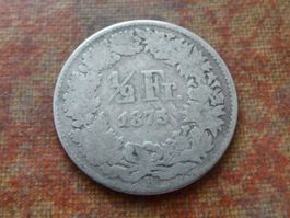 1/2 Fr. 1875   (B)