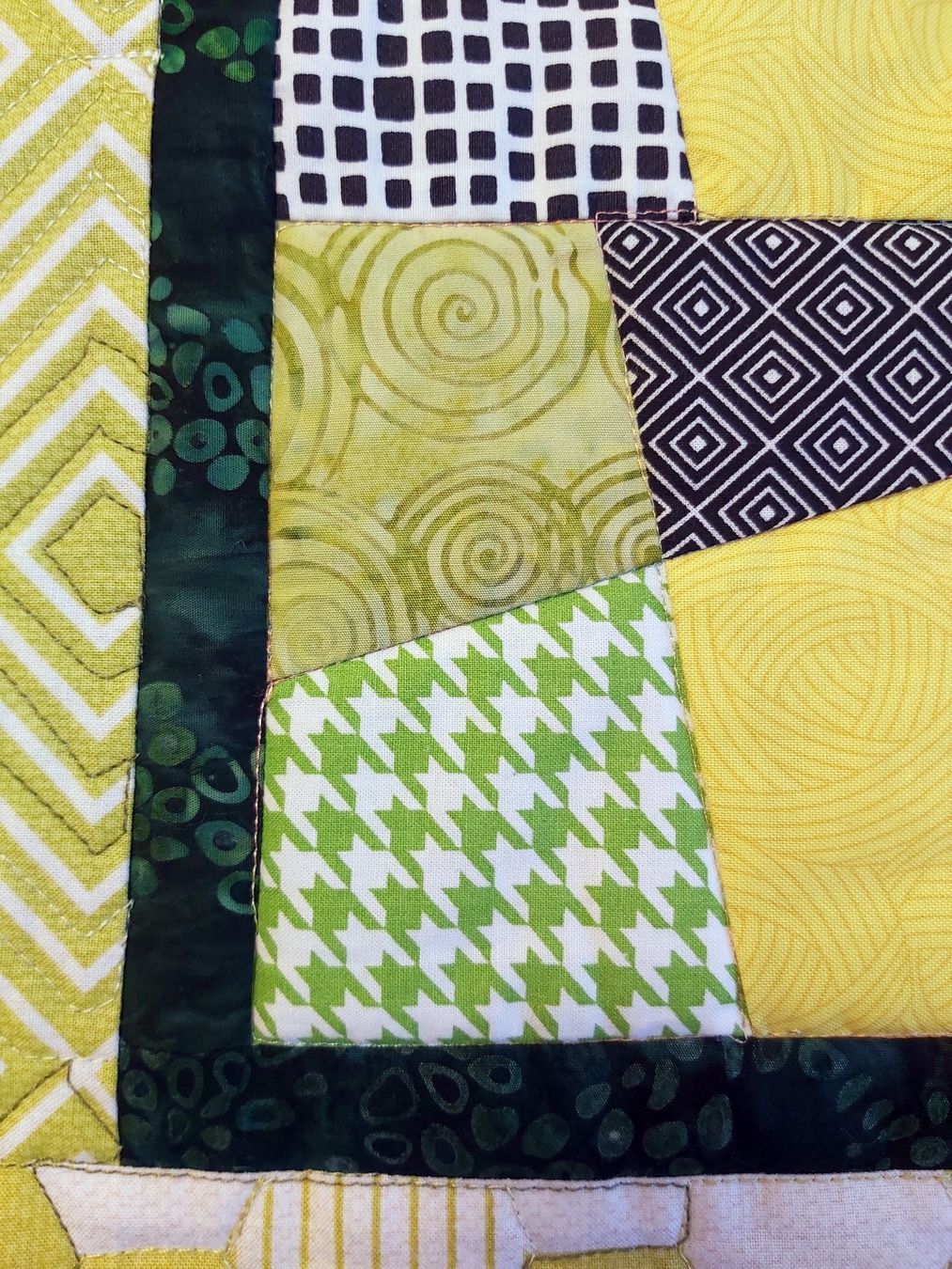 Tutte le decorazioni: Patchwork Quilt "Frühlingsgrün" Unikat 100 x 76 cm – Nuovo (secondo la descrizione) da Wetzikon ZH venduto da Meltingpot29 1