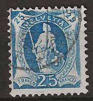 CH095b - Helvetia debout 95b obl.