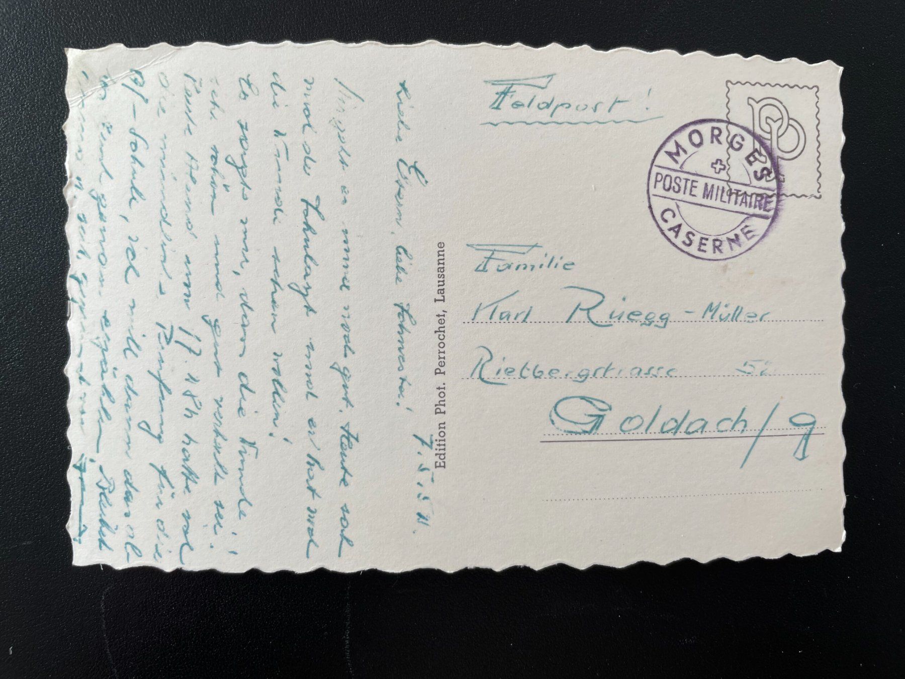 Cartoline postali: AK VD Morges, le Château – Usato da Thal venduto da Danny82 1