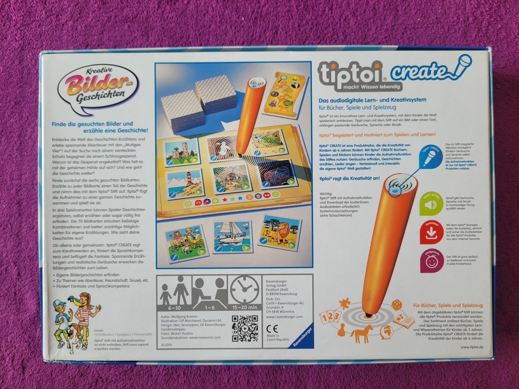 Ravensburger Jeux: tiptoi create Spiel - Kreative Bilder - Geschichten – D'occasion à Müllheim Dorf par Seeeule01 7