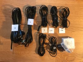 diverse Telefon-Kabel Stecker etc - Konvolut