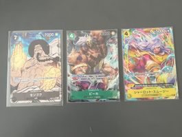3 Japanische FullArt One piece