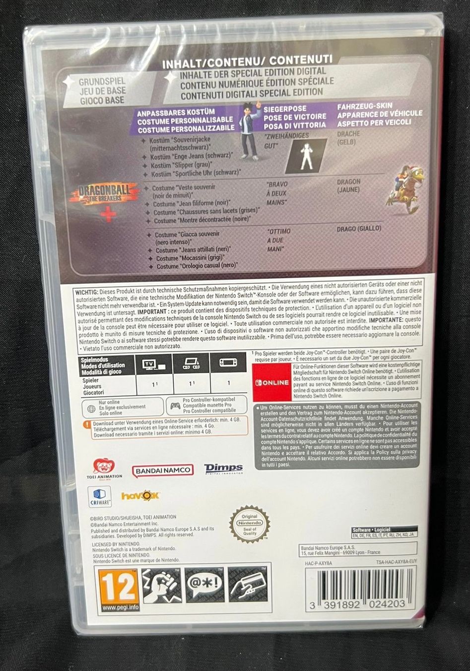 Nintendo Giochi: Dragonball The Breakers Switch  Sealed  NEU – Usato da Opfikon venduto da Luis144 1