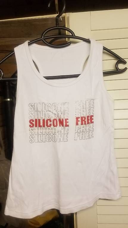 Tops: Silicone Free, fun Tanktop, Baumwolle,  Gr. S – Gebraucht aus Opfikon von rockqueen666 2