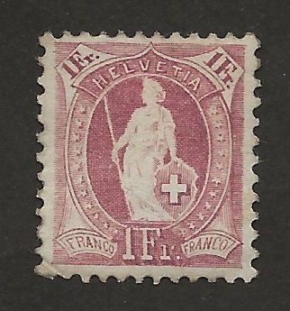 Alle Briefmarken: stehende Helvetia   mit Falz – Neu (gemäss Beschreibung) aus Au ZH von xelagreb01