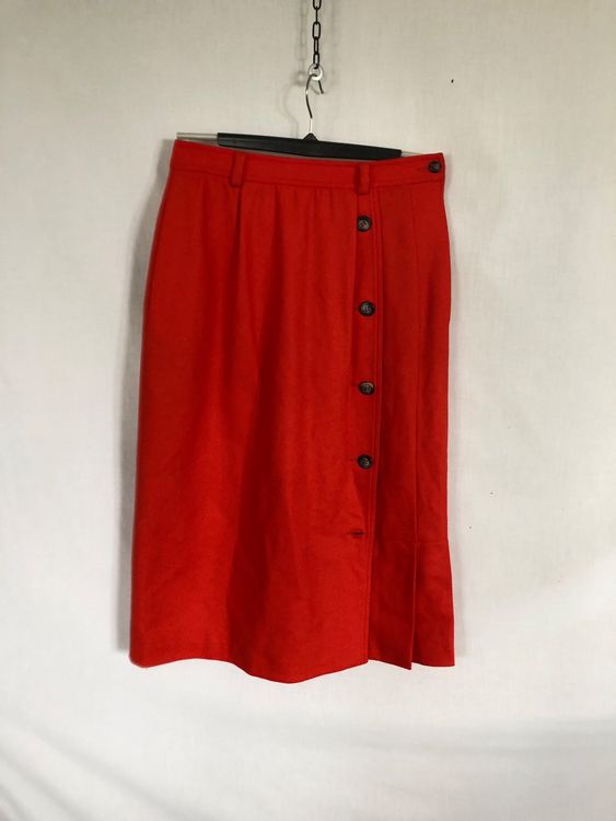 Jupe Liz Claiborne Vintage Années 90 - Taille 12 - Lin Et Rayonne - Couleur Douce
