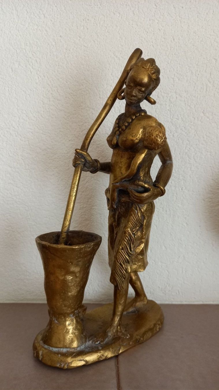 Sculptures & Statues: Messing Skulptur, Afrika – D'occasion à Vilters par Fleiflomi