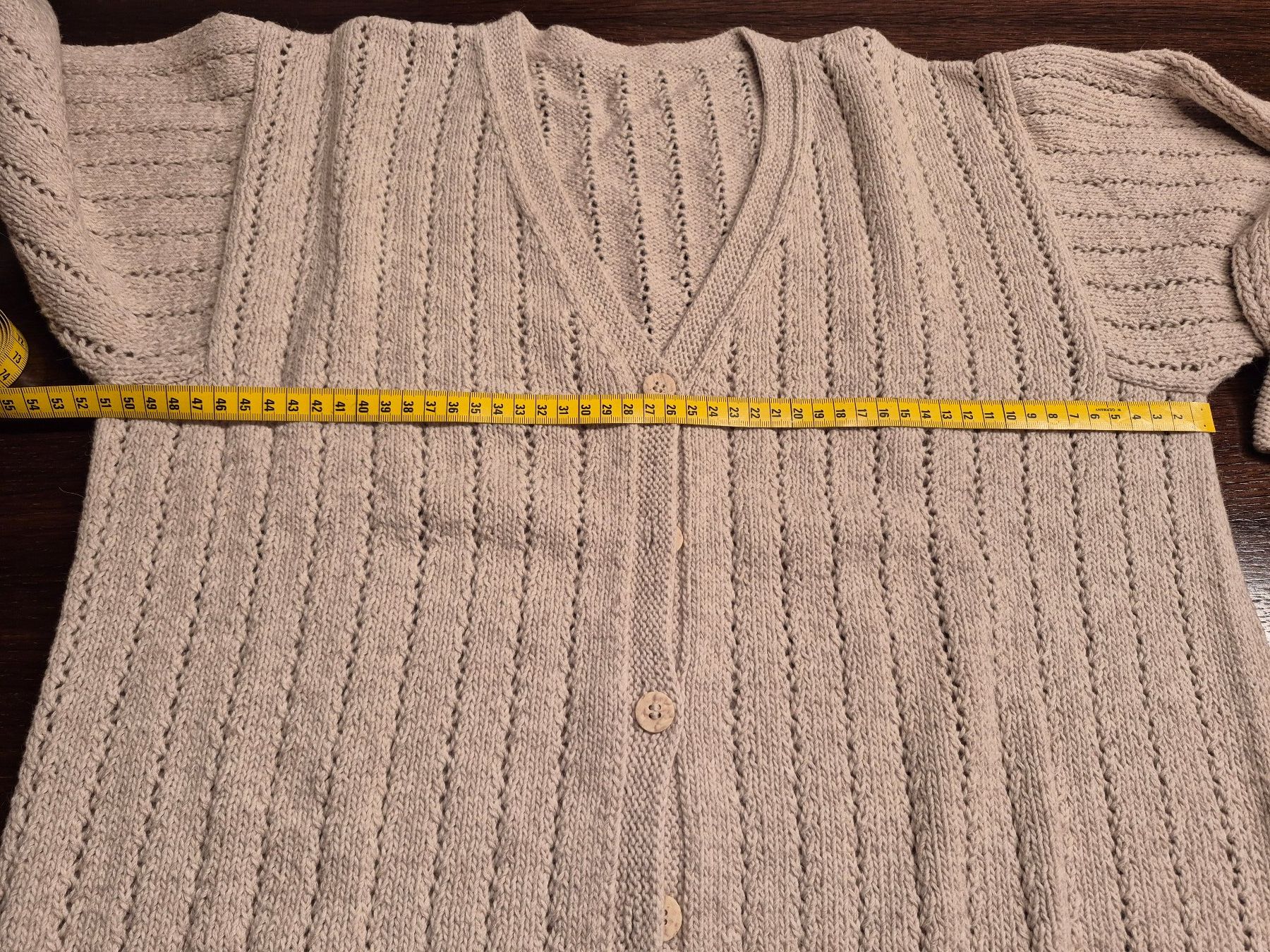 Jacken: Strickjacke beige :: Gr. 38/40 :: Handarbeit – Gebraucht aus Eggersriet von Fredb 5